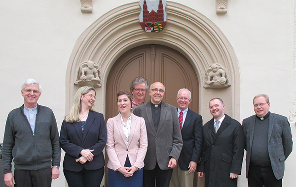 SELK representatives welcome Director Kristin Lange to Wittenberg.